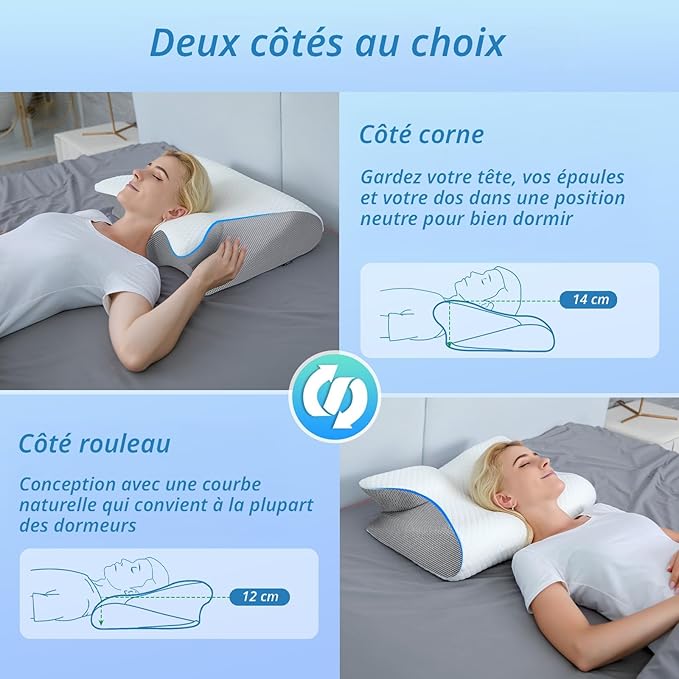 Oreiller Cervical Ergonomique