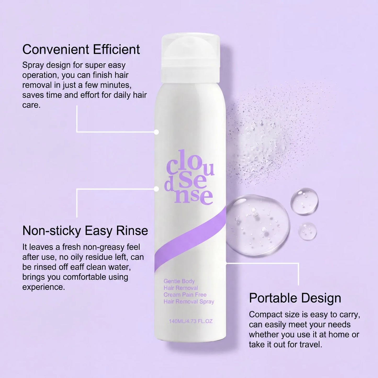 Spray Anti-Poils Rapide Confort Soin Invisible