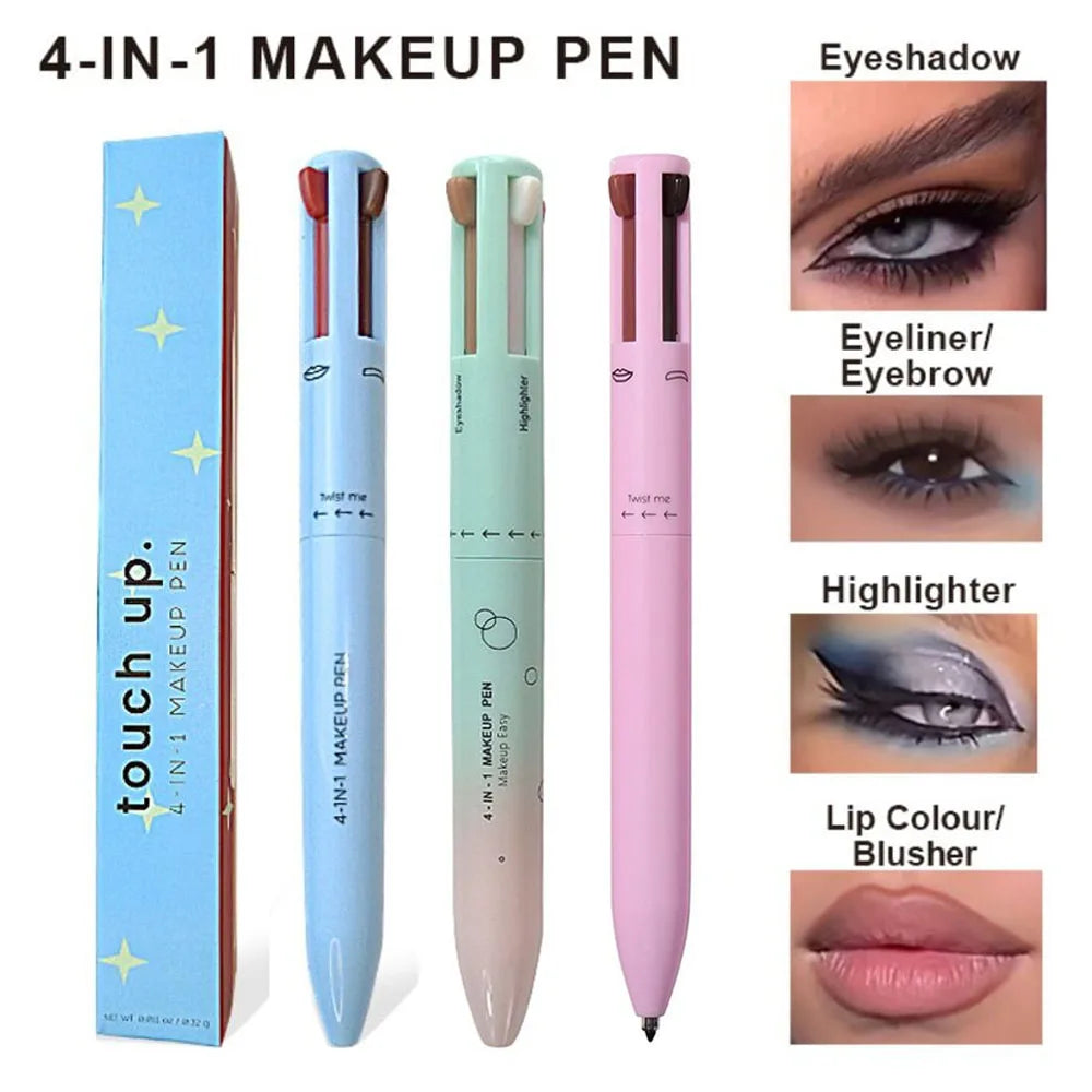 Stylo Magique 4 en 1 : Votre Maquillage en Un Seul Geste